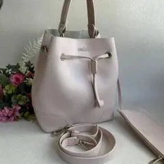 FURLA フルラ　 ポーチ付き　2way 巾着バッグ　ショルダーバッグ