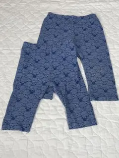 ミッキー柄 青色パンツ セット