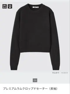 UNIQLO プレミアムラムクルーネックセーター M ブラック