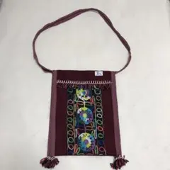 【未使用品】ポルトガル 毛糸 刺繍 ショルダーバッグ