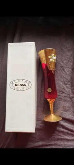 ムラーノグラス　イタリア製　　ガラス花瓶　インテリア　murano glassのサムネイル