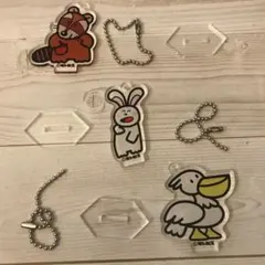 たべっ子どうぶつ　アクリルキーホルダー　3点セット