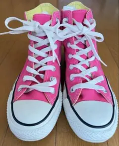 コンバース オールスター ハイカット スニーカー ピンク 23.0 used