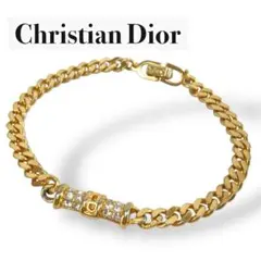 【美品】Christian Dior ゴールドメッキ ブレスレット　GP 喜平