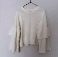 レディース フレアスリーブ トップス Lサイズ