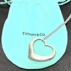 TIFFANY&Co. 22mmオープンハート ネックレス シルバー ラージ - メルカリ