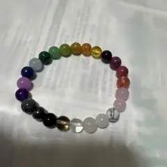 24色天然石ブレスレット（a111）