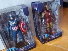 MARVEL キャプテンアメリカ アイアンマン 2体セット（未開封）のサムネイル