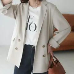 Discoat テックリネンシャツジャケット