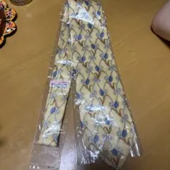 DuoMen ネクタイ イエロー系 総柄