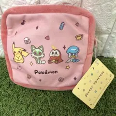 未使用 ポケモン スクエアポーチ ピカチュウ　ホゲータ ニャオハ クワッス