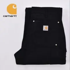 ご*り様 《USA製》Carharttダブルニーダックワーク パンツ　BK W3