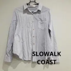 SLOWALK COAST ストライプ 長袖シャツ