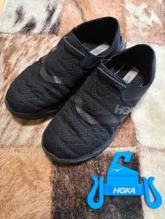 HOKAネオネオ 　オラ　リカバリーシュー　2 ブラック スリッポン 28cm