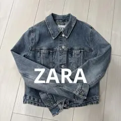 ZARA ザラ　TRF デニムジャケット　ダメージ加工　S ブルー