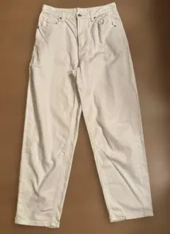 GU ホワイト デニムパンツ Ｌのサムネイル