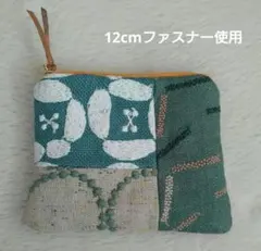 ハンドメイドフラットミニポーチ　ミナペルホネン生地使用　no.77