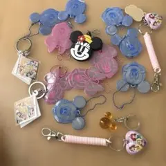 ディズニー キャラクター キーホルダー ストラップ まとめ売り　16個