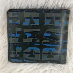 Vivienne Westwood 二つ折り財布 グリーン×ブルー