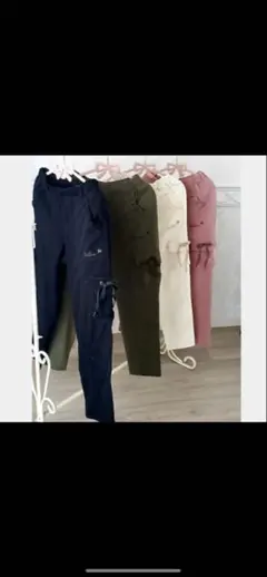 かおたん様専用♥️アンドラブ♥️大人女子の甘辛カーゴパンツ★ブラックLL