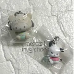 ポチャッコセット　★シークレットオーナメントマスコット&めじるしアクセサリー