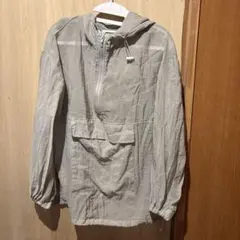 グレー フード付き 軽量ジャンパーXS
