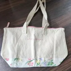 LAURA ASHLEY フラワープリント トートバッグ