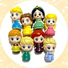 ディズニー　キャラクター　プリンセス　アナ雪　ソフビ　すくい人形　8個③のサムネイル