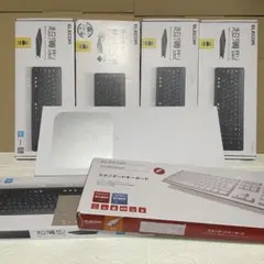 ELECOM キーボード まとめ売り 未使用と使用品あり 未確認ジャンク 大量
