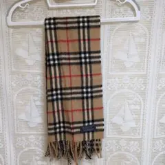 Burberry チェック柄 ラムウールマフラー【used品】