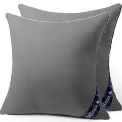 Belinnaクッション 55x55cm グレー 2個セット 特価処分01