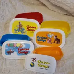 Curious George 子ども用弁当箱セット　新品未使用のサムネイル