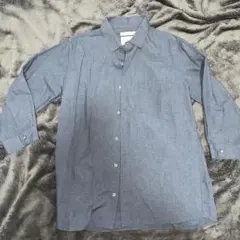 【¥お値下げ中】美品　GLOBAL WORK ネイビー　新品　シャツ　Lサイズ