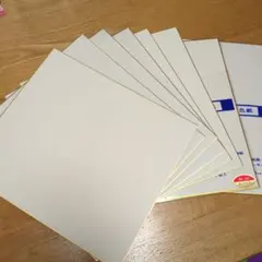 金縁 色紙 ８枚 書道 水墨画 水彩画
