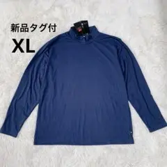 【新品】ニューバランス ゴルフウェア 長袖モックネック　ネイビー　吸湿速乾