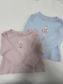 プティマイン　長袖カットソー　2枚セット