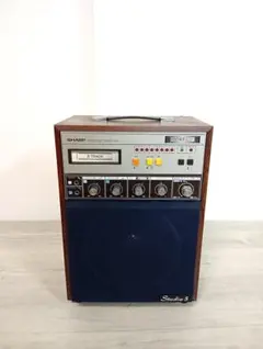 シャープ ポータブルカラオケシステム 8トラックテーププレーヤー HK-5のサムネイル