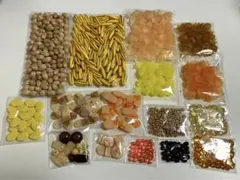 イエロー・ブラウン系 ビーズ◯ハンドメイド資材◯セット◯まとめ売り