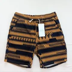 タグ付未使用 Beams ショートパンツS マルチ柄 茶/濃紺のサムネイル