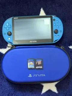 PS Vita 本体 サファイアブルー ソフト3本セット - メルカリ