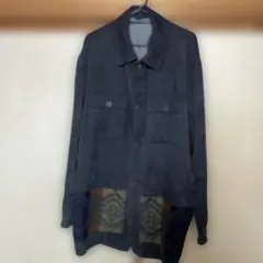 santafe ダークグレー シャツジャケット 03ですが大きめ　日本製