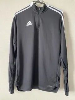 【新古品美品】adidas ブラックジャージ A-2 (L)のサムネイル