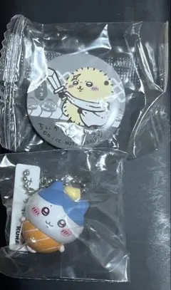 【別売りOK】ちいかわ　くら寿司　フィギュア＋缶バッジ