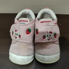 MINI HOUSE ピンク ベビーシューズ 12.5cm
