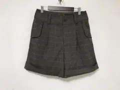 新品同様本物アンタイトルuntitledチェック柄ショートキュロットパンツ2M