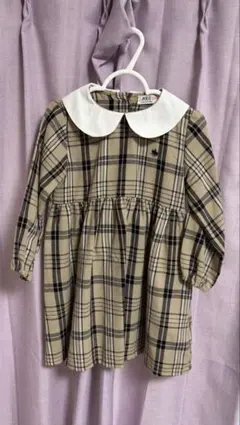 【美品】POLO PLチェックワンピース 95サイズ