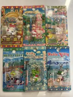 ご当地キティ ファスナーマスコット　河津桜　日光　伊豆　信州 ハローキティ ご当地 信州限定 信州名物おやき ファスナー