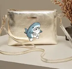 ピ*ン様 ☆モフサンド　サメにゃん　ショルダーバッグ　ゴールド☆