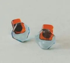 【美品】hara glass works / ガラスのイヤリング