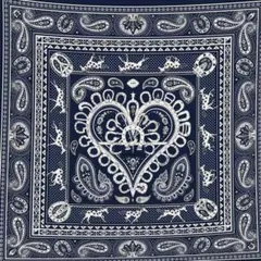 10★カシシル大判スカーフ/ストール　ネイビー　ショール